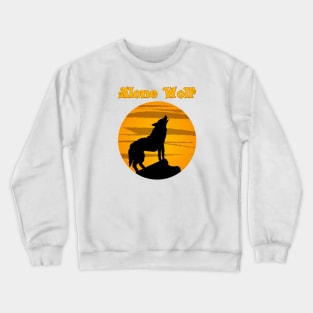 Alone wolf Crewneck Sweatshirt